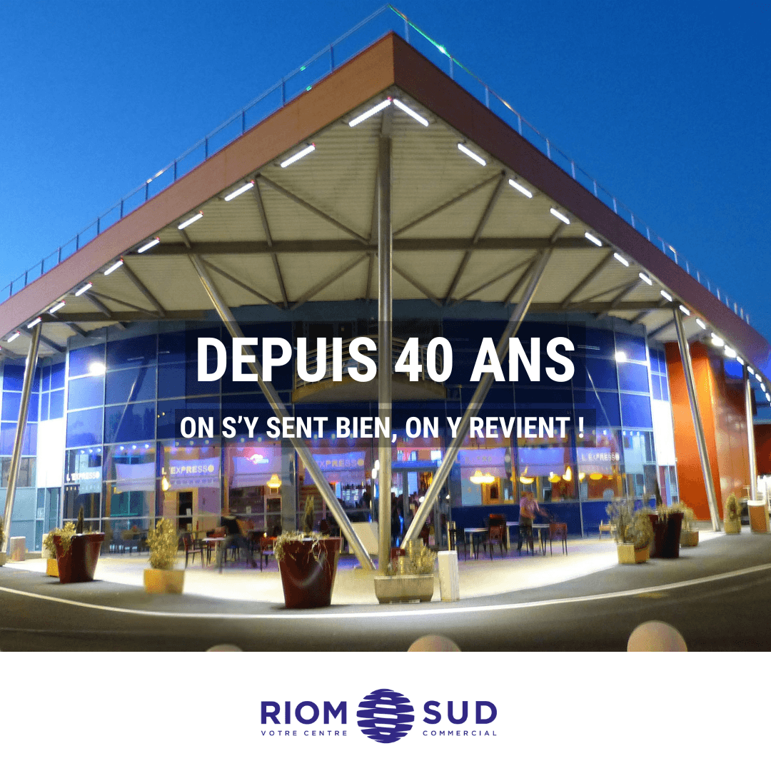 Centre Commercial Riom Sud, sortie à Ménétrol dans le Puy-de-Dôme