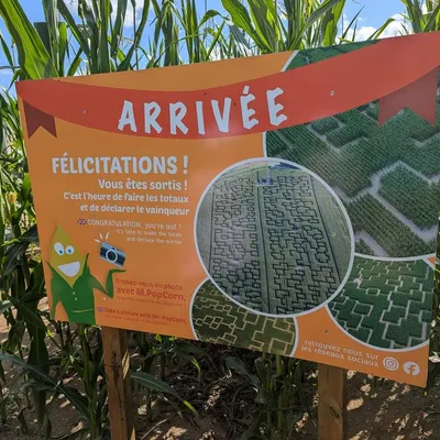 Popcorn Labyrinthe — vue 3, activité à Bromont-Lamothe (Puy-de-Dôme)